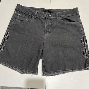 Prana Jean Shorts Womens Stretch Soft Pockets Mid rise  Gray 10